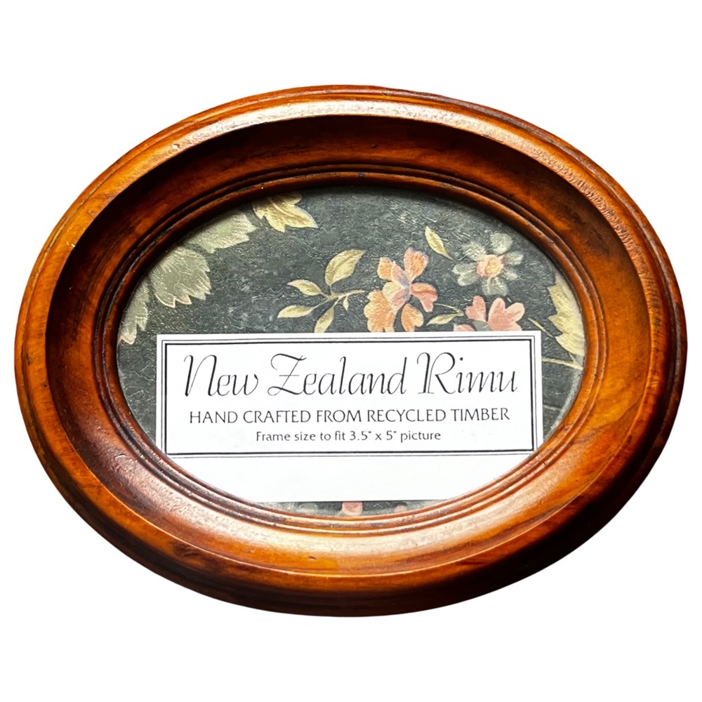 Vintage New Zealand Rimu Wooden Frame